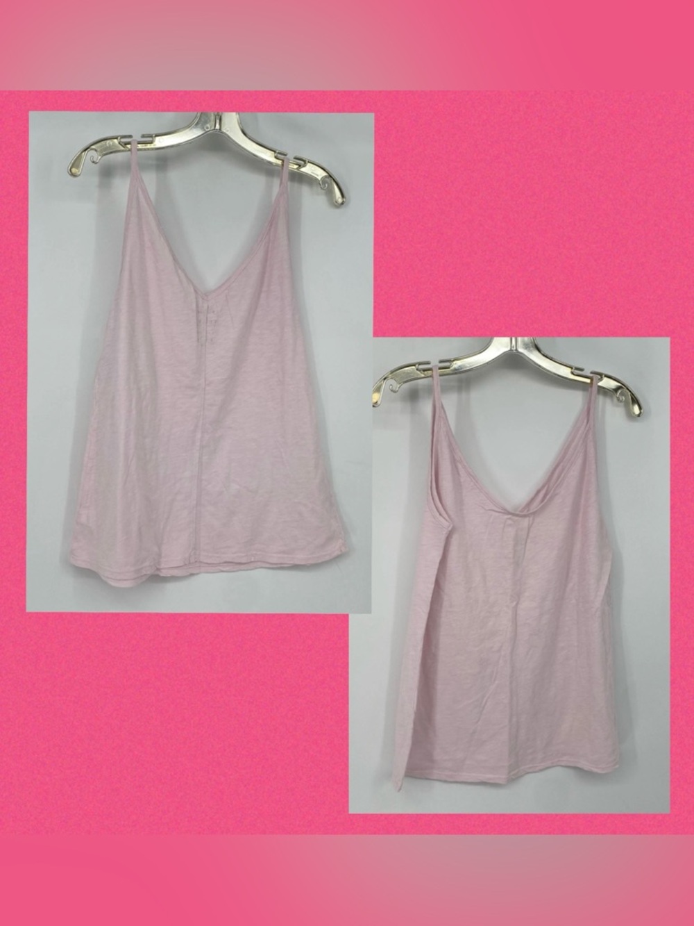 NWT Velvet by Graham & Spencer Vintage Slub Cami Top Medium